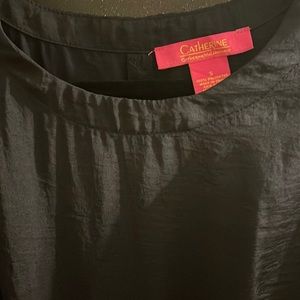 Navy blue silk t shirt dress from Catherine Malandrino